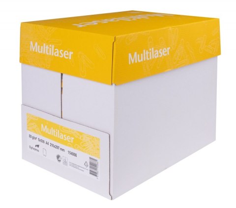 Papier ksero MULTILASER, A4, klasa C, 80gsm, 500ark.