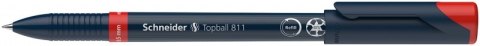 Pióro kulkowe SCHNEIDER Topball 811, 0,5 mm, czerwone