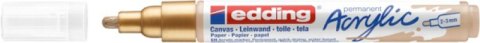 Marker akrylowy e-5100 EDDING, 2-3 mm, matowe bogate złoto