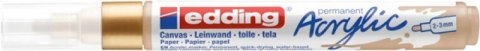 Marker akrylowy e-5100 EDDING, 2-3 mm, matowe bogate złoto