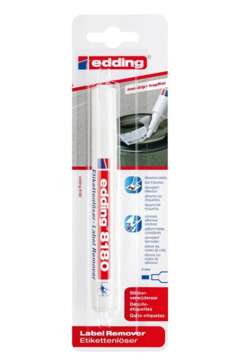 Marker do usuwania etykiet e-8180 EDDING, blister, bezbarwny