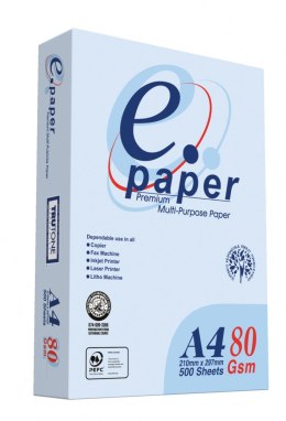 Papier ksero E-PAPER, uniwersalny, A4, klasa C, 145CIE, 500ark.