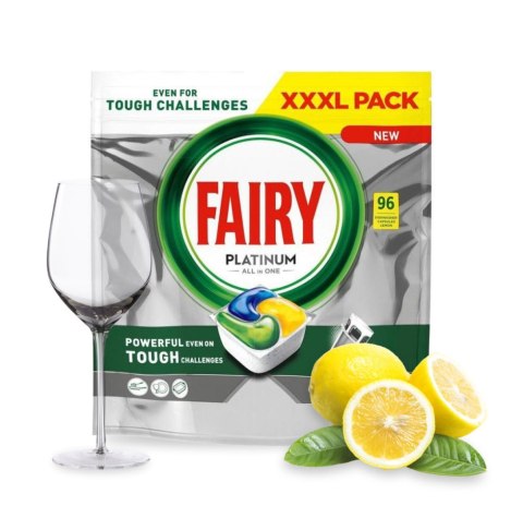 FAIRY Kapsułki do zmywarki PLATINUM ALL IN1 96 sztuk LEMON 36751