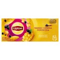 Herbata LIPTON owocowa, mango i czarna porzeczka, 20 torebek