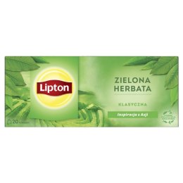 Herbata LIPTON zielona, klasyczna, 20 torebek