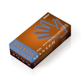 Rękawice nitrylowe bezpudrowe, MAXTER 7.0, 90 szt., rozmiar XXL, pomarańczowe