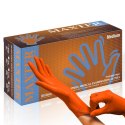 Rękawice nitrylowe bezpudrowe, MAXTER 7.0, 90 szt., rozmiar XXL, pomarańczowe