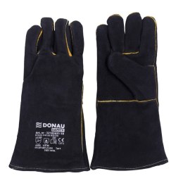 Rękawice spawalnicze DONAU SAFETY DS-WELMIG, MIG, skóra bydlęca, rozm. 10/XL, czarne