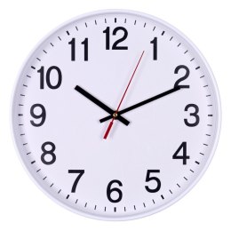 Zegar ścienny DONAU, plastikowy, 30cm, biały