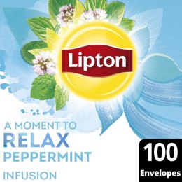 Herbata LIPTON Relax, mięta, 100 kopert