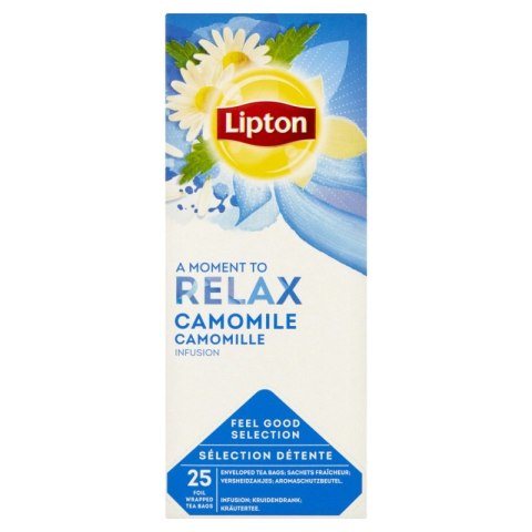 Herbata LIPTON Relax, ziołowa, rumianek, 25 torebek