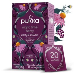 Herbata PUKKA Night Time Berry, 20 kopert