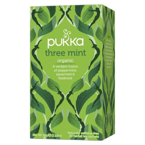 Herbata PUKKA Three Mint, 20 kopert