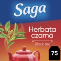 Herbata SAGA, czarna, 75 torebek