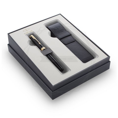 Zestaw podarunkowy SONNET BLACK GT Pióro wieczne M 1931495+ z etui PARKER 2121710 SALE