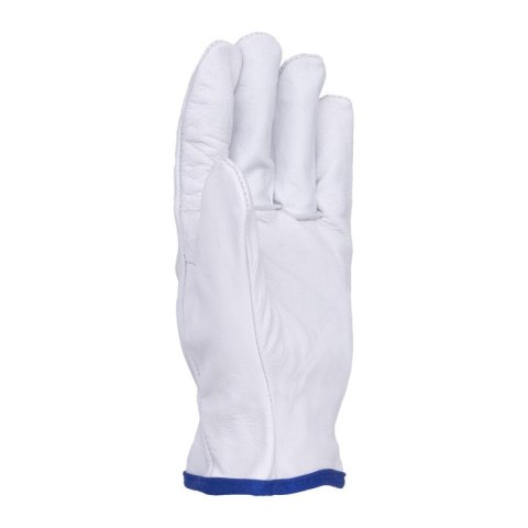 Rękawice robocze DONAU SAFETY DS-DRIVGOAT, driver, skóra kozia, rozm. 9/L, białe