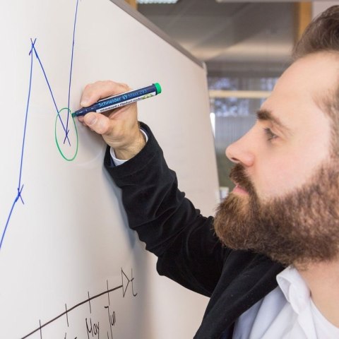 Zestaw markerów do tablic SCHNEIDER Maxx 293, 2-5 mm, 4 szt., pudełko z zawieszką, mix kolorów