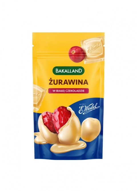 Żurawina w białej czekoladzie, BAKALLAND, 74g