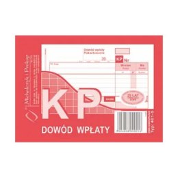 401-5 KP Dowód Wpłaty, A6 80 kartek, MICHALCZYK&PROKOP