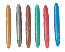 Kredki żelowe KEYROAD Metallic, 6 szt., mix kolorów metalicznych