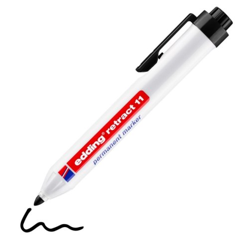 Marker permanentny automatyczny e-11 EDDING, 1,5-3mm, blister, czarny