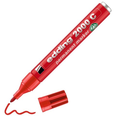 Marker permanentny e-2000c EDDING, 1,5-3 mm, czerwony