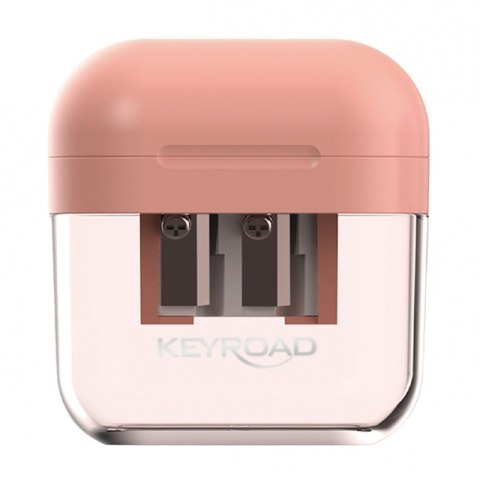 Temperówka plastikowa KEYROAD Jelly Gel, podwójna, blister, transparentna