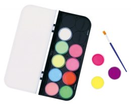 Farby do malowania twarzy KEYROAD Luminious, fluorescencyjne, 12 szt., mix kolorów