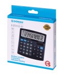 Kalkulator biurowy DONAU TECH, CI-CT555N, 12-cyfr. wyświetlacz, wym. 136x134x28 mm, czarny