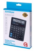 Kalkulator biurowy DONAU TECH, CI-SDC444S, 12-cyfr. wyświetlacz, wym. 190x143x40 mm, czarny