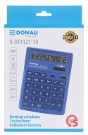Kalkulator biurowy DONAU TECH, CI-SDC444XRNVE, 12-cyfr. wyświetlacz, wym. 190x143x40 mm, granatowy