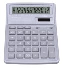 Kalkulator biurowy DONAU TECH, 12-cyfr. wyświetlacz, wym. 190x143x40 mm, jasny szary