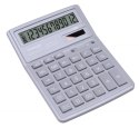 Kalkulator biurowy DONAU TECH, 12-cyfr. wyświetlacz, wym. 190x143x40 mm, jasny szary