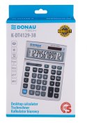 Kalkulator biurowy DONAU TECH, 12-cyfr. wyświetlacz, wym. 210x154x37 mm, metalowa obudowa, srebrny