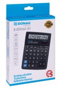 Kalkulator biurowy DONAU TECH, CI-SDC664S, 16-cyfr. wyświetlacz, wym. 190x143x40 mm, czarny
