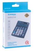 Kalkulator biurowy DONAU TECH OFFICE, CI-CMB1201BK, 12-cyfr. wyświetlacz, wym. 137x101x30mm, czarny
