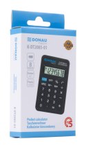 Kalkulator kieszonkowy DONAU TECH, CI-LC310NR, 8-cyfr. wyświetlacz, wym. 114x69x19 mm, czarny