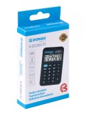 Kalkulator kieszonkowy DONAU TECH, CI-LC110NR, 8-cyfr. wyświetlacz, wym. 89x58x11 mm, czarny