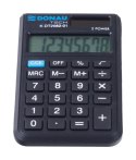 Kalkulator kieszonkowy DONAU TECH, CI-SLD200NR, 8-cyfr. wyświetlacz, wym. 97x60x10 mm, czarny