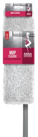 Mop płaski classic ANNA ZARADNA, z pucerką z mikrofibry, 1 szt., mix kolorów