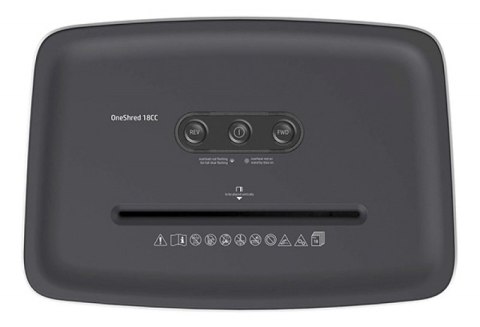 Niszczarka HP ONESHRED 18CC, ścinki, P-4, 18 kart., 25l, jasnoszara