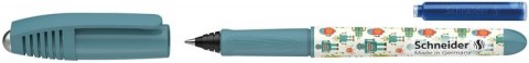 Pióro kulkowe SCHNEIDER Zippi + 1 nabój, blister, mix kolorów