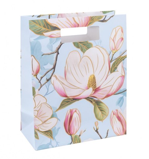 Torebka na prezenty DONAU HOME, laminowana, 26x32,5x10cm, całoroczna, z rączką, mix wzorów