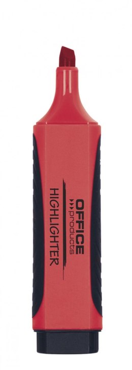 Zakreślacz OFFICE PRODUCTS z gumowym uchwytem, 2-5mm, czerwony