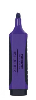 Zakreślacz OFFICE PRODUCTS z gumowym uchwytem, 2-5mm, fioletowy