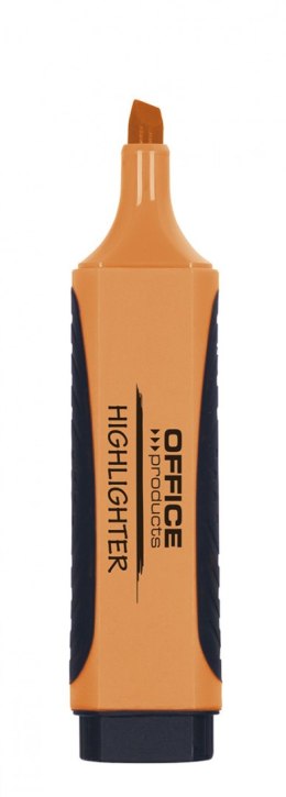 Zakreślacz OFFICE PRODUCTS z gumowym uchwytem, 2-5mm, pomarańczowy