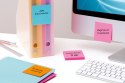 Karteczki samoprzylepne Post-it® Super Sticky (654-6SS-PNK), 76x76mm, 6x90 kart., fuksja
