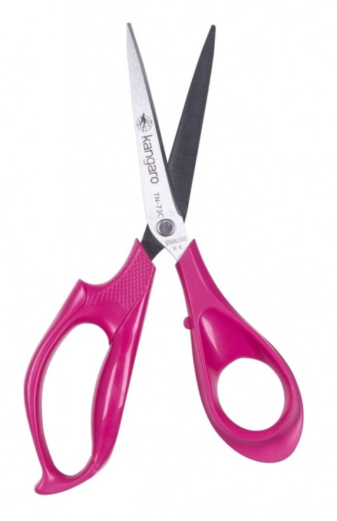 Nożyczki biurowe KANGARO, 18,5 cm, z osłoną, dla praworęcznych, blister, mix kolorów