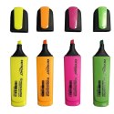 Zakreślacz KEYROAD Fluo Neon, 1-5 mm, 4 szt., etui, mix kolorów