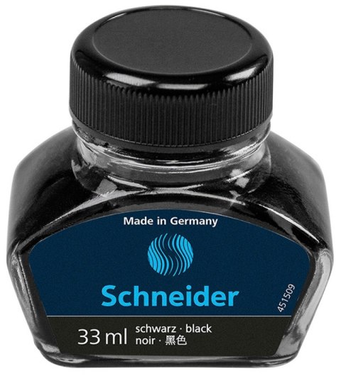 Atrament do piór SCHNEIDER, szklany kałamarz, 33ml, czarny